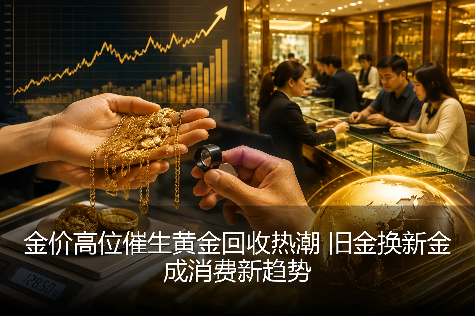 金价高位催生黄金回收热潮 旧金换新金成消费新趋势