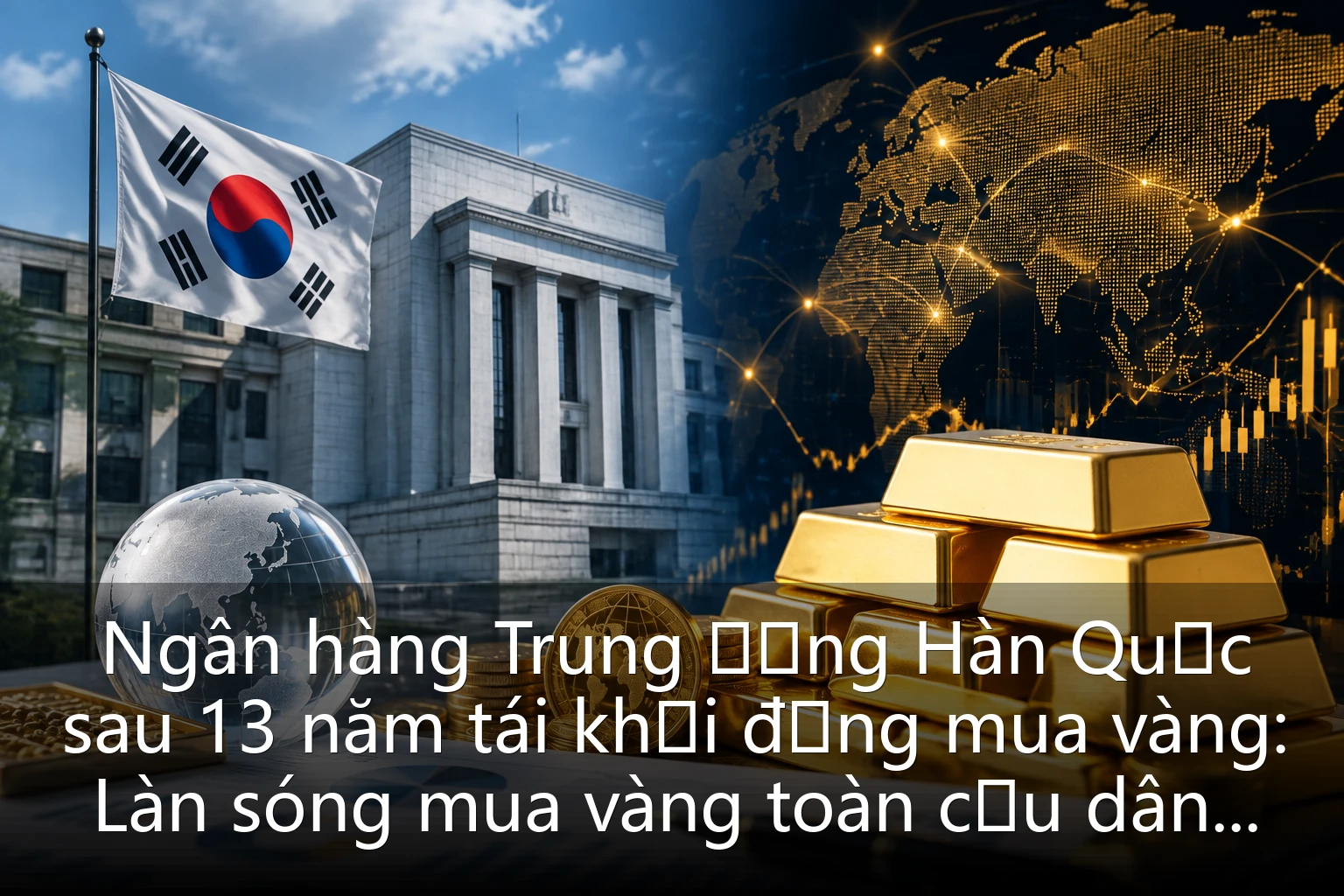 Ngân hàng Trung ương Hàn Quốc sau 13 năm tái khởi động mua vàng: Làn sóng mua vàng toàn cầu dâng cao, vì sao người bình thường cũng nên mua vàng?