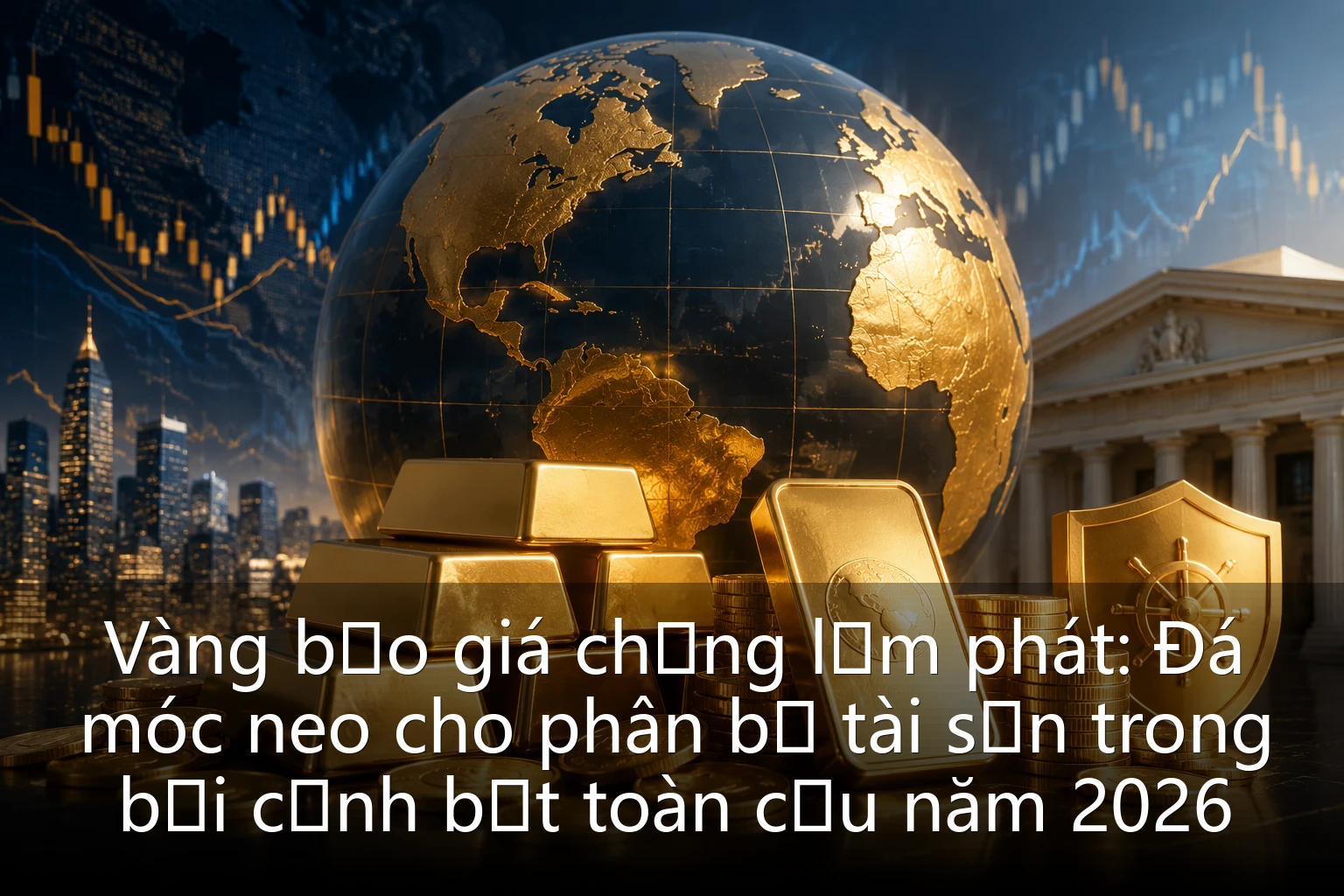 Vàng bảo giá chống lạm phát: Đá móc neo cho phân bổ tài sản trong bối cảnh bất toàn cầu năm 2026